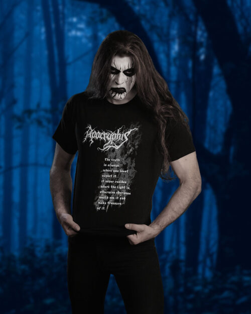 Apocryphis Black Metal T-shirt - “The Fuck’n Truth” - Black - Men’s