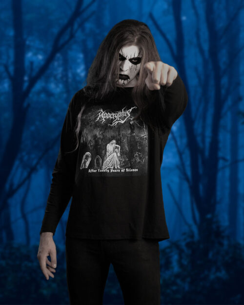 Apocryphis Black Metal long-sleeve shirt - “After Twenty Years of Silence” - Black - Men’s