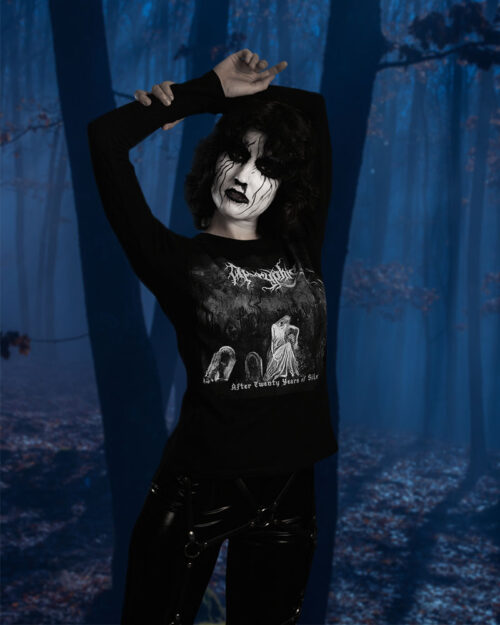 Apocryphis Black Metal Long-Sleeve Shirt - “After Twenty Years of Silence” - Black - Women’s