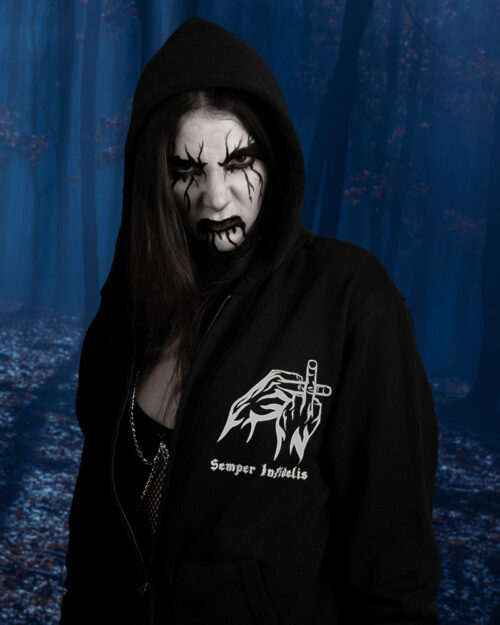 Apocryphis Black Metal Sweatshirt - “After Twenty Years of Silence” - Zip and Hood - Black