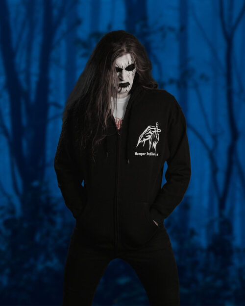Apocryphis Black Metal Sweatshirt - “After Twenty Years of Silence” - Zip and Hood - Black